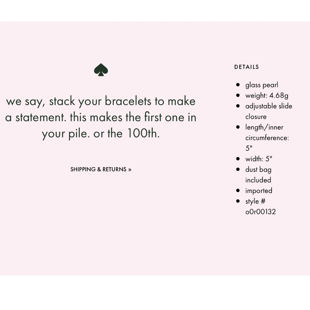 Kate Spade modern pearls bracelet - Picture 9 of 9